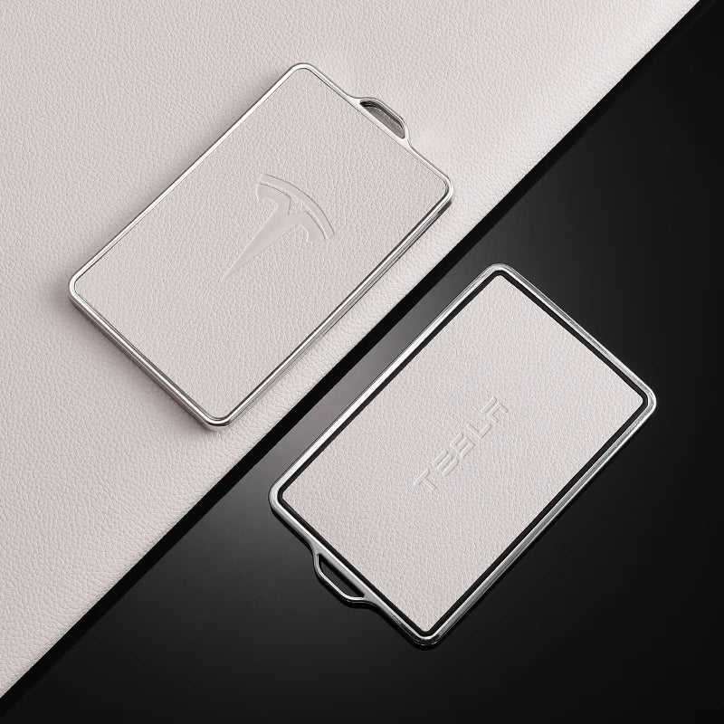 TPU Leather Car NFC Key Case Cover Protector Holder Shell Fob For Tesla Model 3 Model S Model X Model Y Keyless Auto Accessories