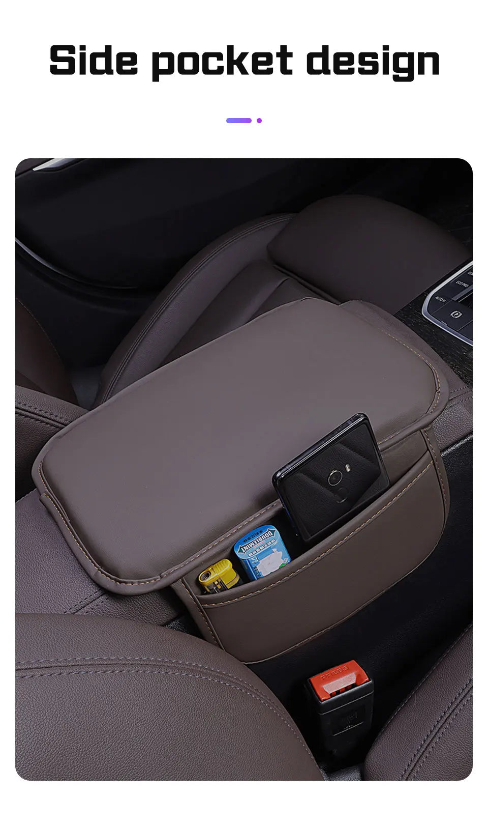 For Jetour T3 X70 X70SMX90 PLUS Dashing X-1 X95 L6 i-DM Leather Car Armrest Box Mat Accessories Center Console Protector Cushion