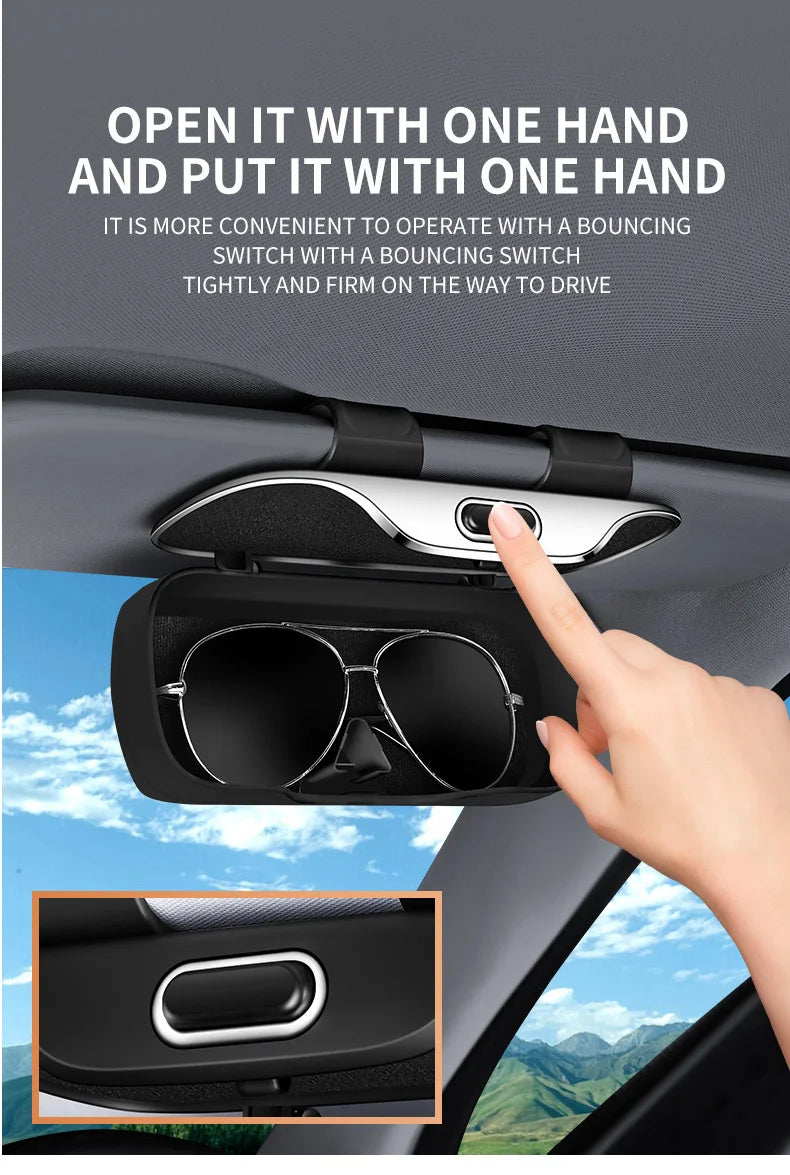 For Jetour T2 Dashing T1 Traveller X70 DASHING X50 X90 X95 Plus L9 Accessories Car Visor Sunglasses Car Glasses Case Clip Box
