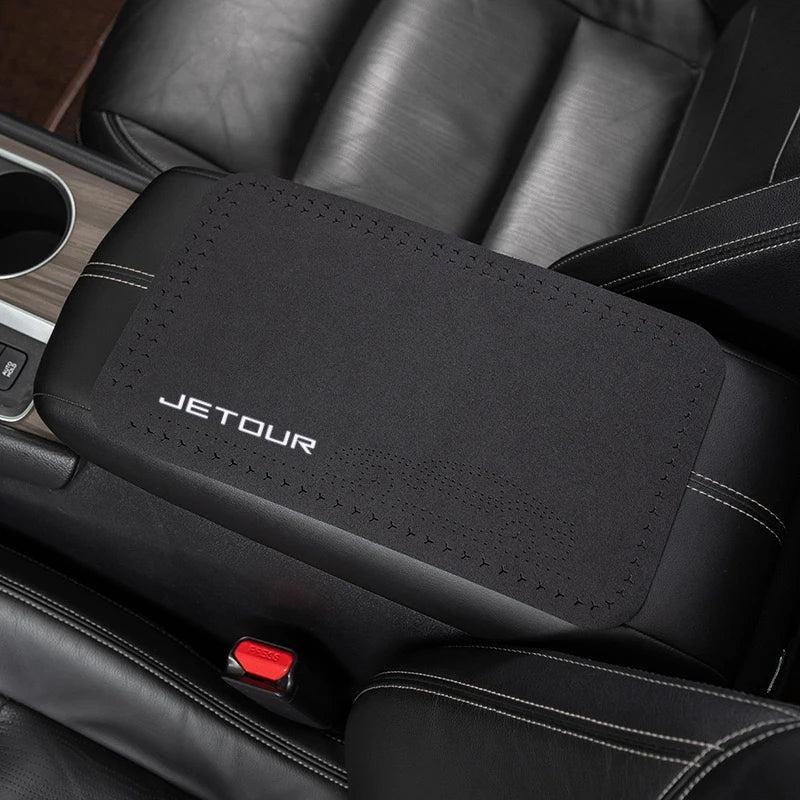 Suede Car Central Armrest Mat Console Arm Rest Seat Mat For Chery Jetour X7 X7SM X9 X95 DASHING i-DM T2 T3 Car Accessories