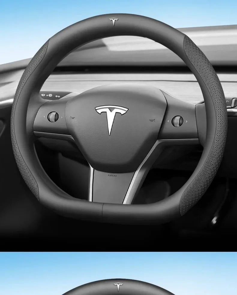 Car Steering Wheel Cover for Tesla Model 3 S Y Model X Roadster 2019-2025 Auto Interior Steering Wheel Accessories