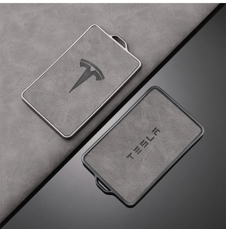 TPU Leather Car NFC Key Case Cover Protector Holder Shell Fob For Tesla Model 3 Model S Model X Model Y Keyless Auto Accessories