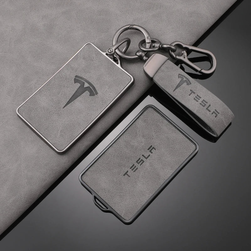 TPU Leather Car NFC Key Case Cover Protector Holder Shell Fob For Tesla Model 3 Model S Model X Model Y Keyless Auto Accessories